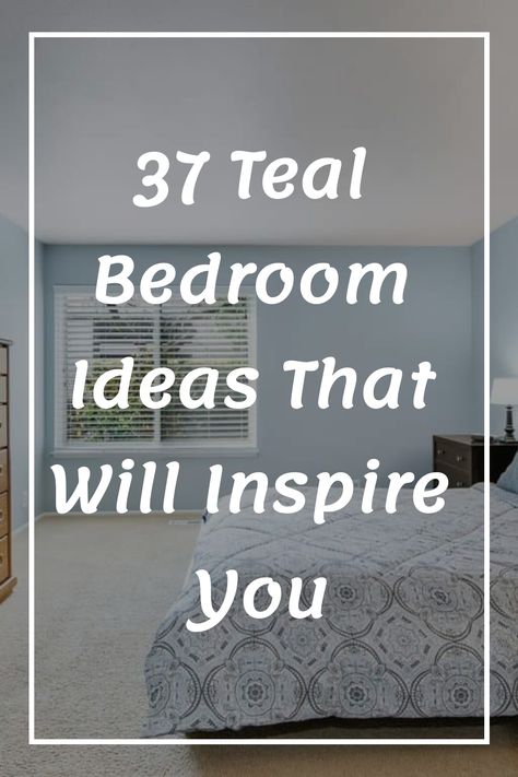 Looking for teal bedroom ideas? We have the photos and design advice that could inspire you and help you design the bedroom of your dreams - literally! When designing a bedroom, you want to choose a color palette that is soothing enough for sleeping, but still stunning enough to show off. Teal is th… Dark Teal And White Bedroom, Teal And Brown Bedroom Ideas, Teal And Taupe Bedroom, Pale Teal Bedroom, Soft Teal Bedroom, Decorating With Teal Accents, Teal Color Bedroom Ideas, Teal Bedroom Paint Colors, Teal Bedding Ideas Color Combos