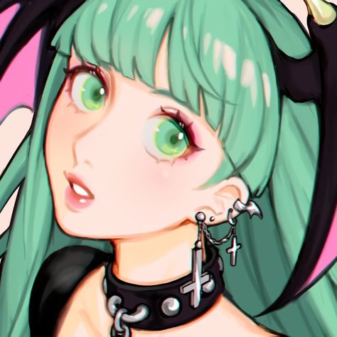 Morrigan Aensland, Arte Punk, Chun Li, Arte Inspo, Poses References, Green Hair, An Anime, Cartoon Art Styles, Art Reference Poses