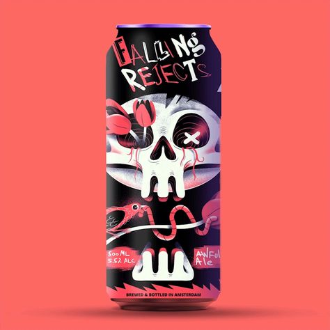 Beer Design & Illustration on Behance Instagram Ads Ideas, Beer Can Design, Kombucha Brands, Beer Illustration, Communicate Better, Drinks Packaging Design, Stella Artois, Indie Art, Beer Packaging