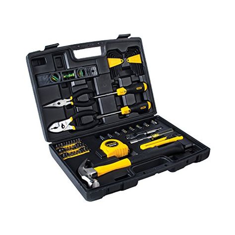 STANLEY 94-248 65 Piece Homeowner's DIY Tool Kit Christmas Presents For Teens, Top Wedding Registry Items, Stanley Tools, Hand Tool Sets, Phillips Screwdriver, Auto Repair Shop, Mechanic Tools, Kit Home, Closing Gifts