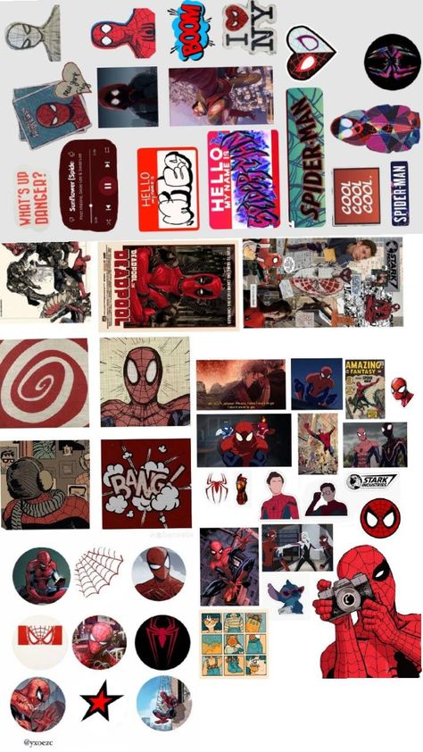 Spiderman Stickers Aesthetic, Marvel Stickers Aesthetic, Spiderman Stickers Printable, Spiderman Journal, Spider Man Stickers, Spiderman Printables, Marvel Sticker, Spiderman Stickers, Marvel Stickers