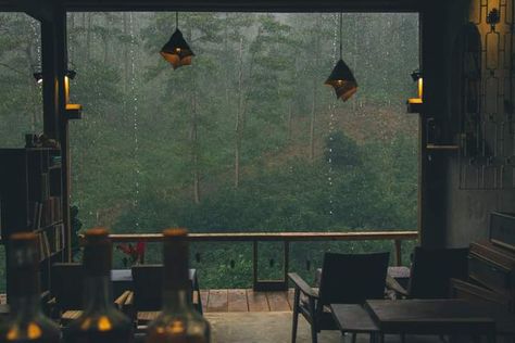 Weather Wallpaper, Rain And Coffee, Rainy Wallpaper, Thumbnail Background, Apartment View, Cozy Coffee Shop, Rain Wallpapers, Coffee Shop Aesthetic, Coffee Wallpaper