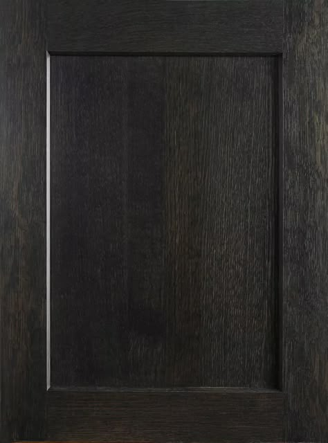 Black Wood Stain, Kitchen Renovation Inspiration, White Oak Kitchen, Beautiful Kitchen Cabinets, Shaker Door Styles, Black Dishwasher, Stained Doors, Cabinet Door Styles, Staining Cabinets