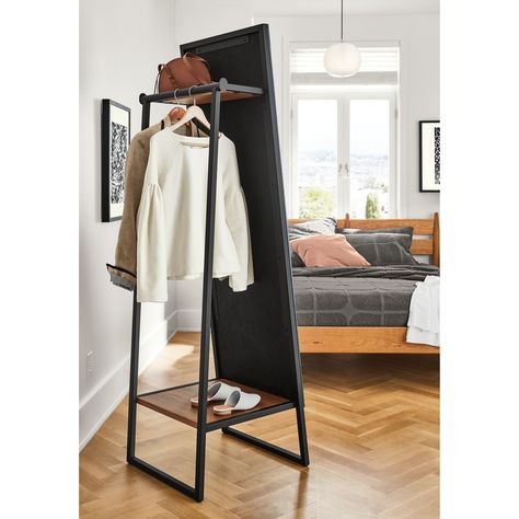 Wardrobe Mirror, Free Standing Wardrobe, Mirror Inspiration, Steel Mirror, Standing Mirror, Clothes Rack, Room Board, Bath Furniture, Closet Design