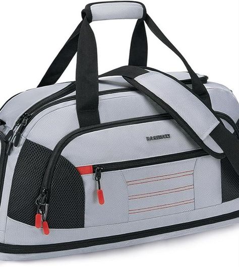 Expandable Gym Bag: with the unique and innovative expandable design, our 34L workout bag can be expanded to 39L, providing an extra 15% space for storage. Multiple compartments offer large capacity for all your outfits, a ideal companion for exercise, short-distance outings and travel. Gym Bag For Men, Workout Bag, Bag With Shoe Compartment, Mens Gym Bag, Bag For Travel, Workout Bags, Sports Travel, Travel Duffel, Duffel Bags