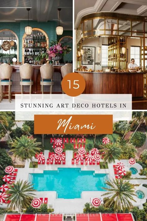 Are you planning a vacation in Miami? Here you will find the 15 best Art Deco hotels where you can spend the night in Miami Beach. | Art Deco hotels Miami | Art Deco hotels Miami Beach | Where to stay in Miami | Where to stay in Miami Beach | Where to stay in Miami Florida | Where to stay South Beach Miami | Top Miami hotels | Best Miami Hotels | Miami hotels luxury | Miami hotels inside | Miami accommodation | Hotels in South Beach | #Artdecohotel #miami Miami Beach Art Deco, Miami Hotels South Beach, Beach Art Deco, Miami Beach Hotels, Art Deco Hotel, Miami Art Deco, Miami Hotels, South Beach Hotels, Vacation Usa