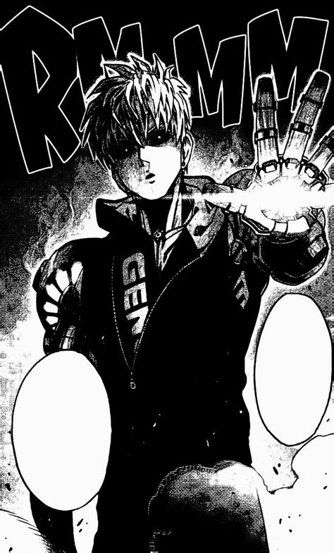 Genos Manga Panels, Genos Pfp, Genos One Punch Man, Genos Wallpaper, One Punch Man Manga, Man Wallpaper, Manga Panels, Punch Man, Anime One