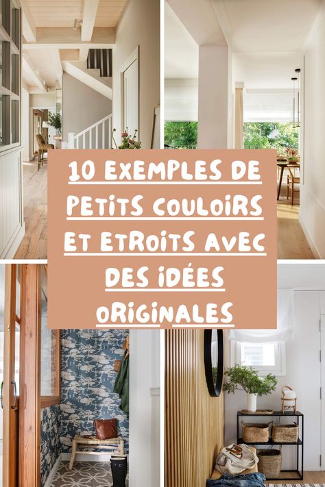 Rien ne manque chez aucun d’entre eux ! Des mini espaces résolus avec des idées pratiques et décoratives pour réaliser des environnements très personnels avec style. Allez-vous résister à les voir ?  Nous sommes nombreux et nombreuses à avoir des petits couloirs et nous sommes souvent en panne d’inspiration pour apporter la touche déOi à notre couloir pour le rendre à notre image. Hall Deco, Diy Home Decor, Home Diy, Home Decor, Home Décor