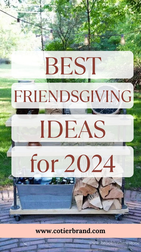 Looking for Friendsgiving inspiration? Check out the best ideas for 2024 to make your celebration stand out! Friendsgiving Food Theme Ideas, Things To Do At A Friendsgiving, Friendsgiving Party Ideas Decorations, Friendsgiving Aesthetic Outside, Friends Giving Idea, Christian Friendsgiving Ideas, Friendsgiving Traditions, Outdoor Friendsgiving Party, Hosting Friendsgiving Aesthetic