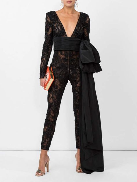 #affiliatead -- Dundas Black embellished lace jumpsuit -- #chic only #glamour always Lace Jumpsuit Photoshoot, Black Embellished Jumpsuit For Evening, Black Lace Catsuit Outfit, Glamour Jumpsuit, Lace Jumpsuit Outfit, Fitted Lace Jumpsuit With Lace Trim, Luxury Black Jumpsuit With Sequins, Elegant Lace Jumpsuit With V-neck, Lace Jumpsuit Wedding