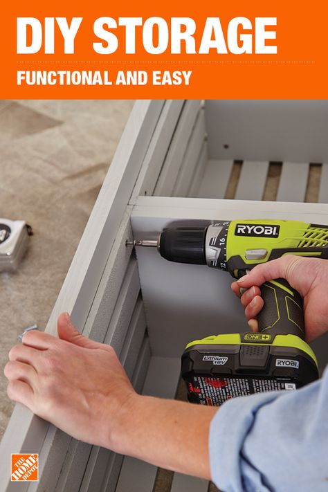 The Home Depot has everything you need for your home improvement projects. Click through to learn more about our storage and organization offerings. Home Depot Projects, Easy Home Improvement, Rolling Storage, Crate Storage, Home Diy Projects, Storage Hacks, Diy Home Improvement, Clever Diy, Craft Storage