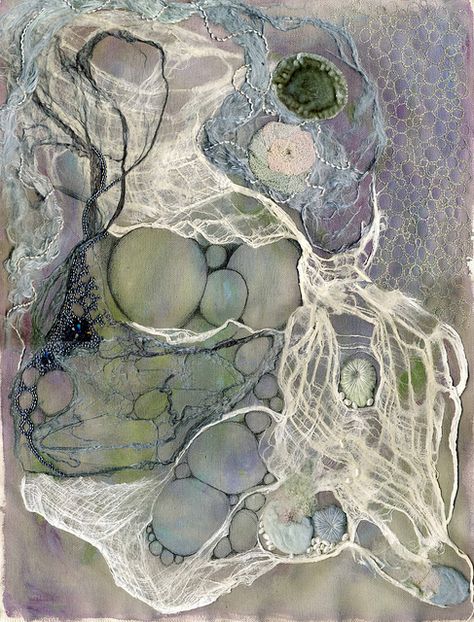 another incredible piece by Julie Shackson ... I want it Multimedia Abstract Art, Julie Shackson, Dream Mapping, Art Fibres Textiles, Decay Art, Alevel Art, Nature Paint, Peisaj Abstract, Weird Style