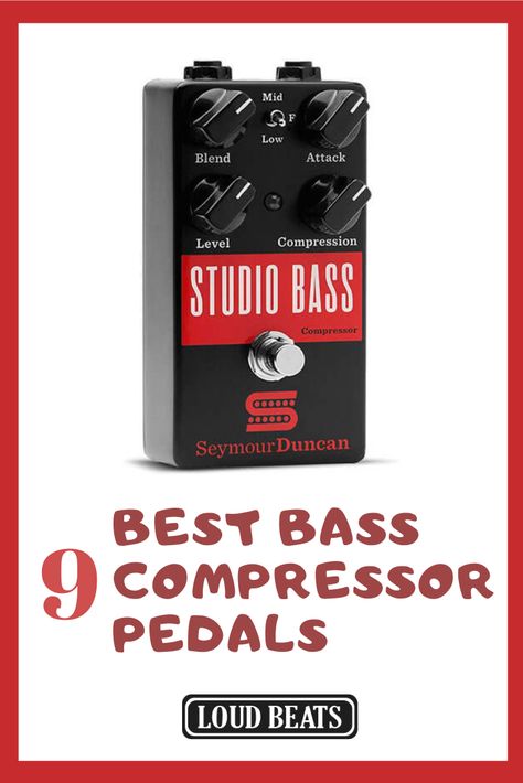 In simpler words the compressor pedal provides much better consistency in the sounds produced. With a compressor pedal you wont have to worry about the abrupt spikes in case you hit a specific note too hard. In this article we have compiled a list of the nine best bass compressor pedals. #bass #music #basscompressorpedals #basspedals Bass Pedals, Distortion Pedal, Bass Music, Music Tech, Simple Words, Music Theory, Effects Pedals, Buying Guide, Bass Guitar