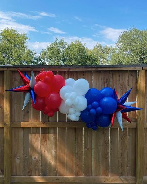 4th Of July Balloon Decor, 4th Of July Balloon Bouquet, July 4th Balloon Decor, Red White Blue Balloon Garland, Patriotic Balloon Garland, Memorial Day Balloons, Fourth Of July Balloon Garland, Door Balloon Garland, Fourth Of July Balloons