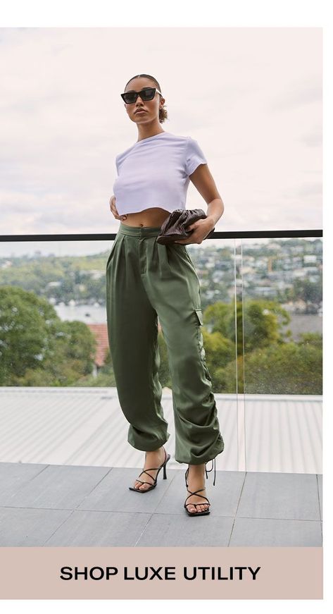 Satin Cargo Pants, Cargo Pants, Over 50, Parachute Pants, Satin, Free Shipping, Pants, Clothes, Trousers