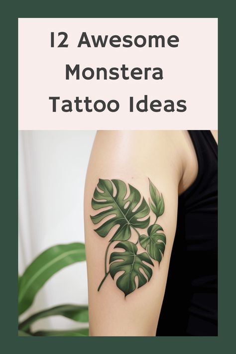 Discover the beauty and significance of Monstera leaf tattoos for those who appreciate plants. Symbolizing resilience, development, and adaptability, these tattoo designs capture the essence of growth in diverse environments. Whether you seek your first tattoo or wish to expand your collection, let these meaningful Monstera ink ideas ignite your inspiration. Monteras Plant Tattoo, Monstera And Fern Tattoo, Hawaiian Leaf Tattoo, Monstera Plant Tattoo Design, Plant Lover Tattoo Ideas, Monstra Tattoo, Monstera Deliciosa Tattoo, Monstera Tattoo Design, Plant Tattoo Sleeve