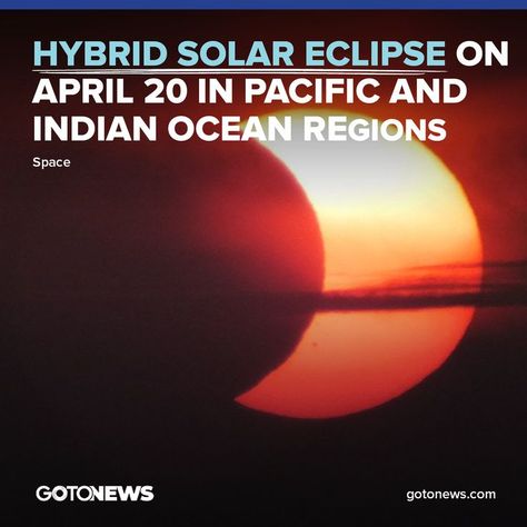 Get ready for a rare and exciting event as the first solar eclipse of 2023 approaches. Occurring on April 20th, parts of the Pacific and Indian Ocean regions will witness a unique hybrid solar eclipse, where the Moon's shadow will cast a "path of annularity" on the Earth's surface. #space #spacenews #solareclipse #rareview #raresight #pacificoceans #indianoceans #eclipse #gotonews Moon Shadow, Space News, Earth Surface, April 20, Solar Eclipse, Indian Ocean, The Pacific, Solar, It Cast