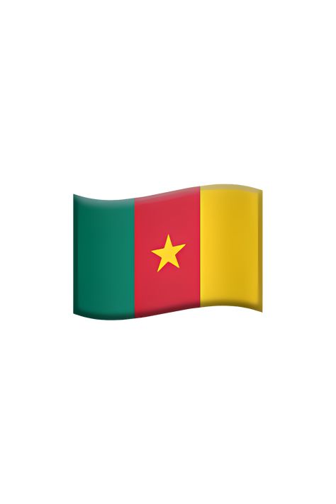 3 Meaning, Cameroon Flag, Flag Emoji, Apple Emojis, The Emoji, Mall Design, Central Africa, Yellow Star, Copy Paste