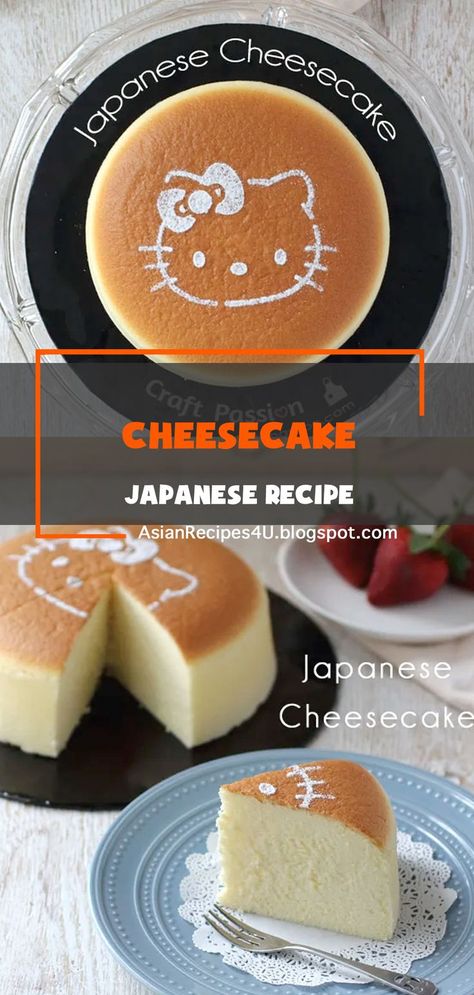 It has been a while since my previous cake recipe sharing, today I am glad to share with you a delicious light pillowy soft Japanese cheesecake recipe that is adaptable to most brands of conventional ovens with top and bottom heating (without the fan on). This is the best Japanese Cheesecake recipe that I have ever had #Japanese #Recipes #Cheesecake Japanese Cheesecake Recipe Easy, Japanese Cheesecake Recipe Best, Uncle Tetsu Cheesecake Recipe, Japanese Jiggly Cheesecake Recipe, Japanese Cheesecake Recipe, Jiggly Cheesecake, Recipes Cheesecake, Baking Therapy, Japanese Cheesecake