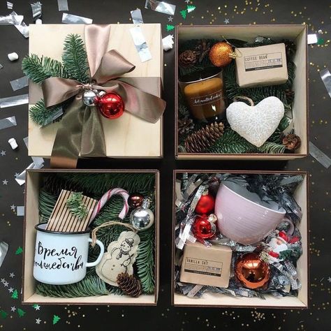 Christmas Gift Baskets Diy, Gift Baskets For Women, Diy Gift Baskets, Easy Christmas Gifts, Diy Gifts For Friends, Cookies Christmas, Christmas Baskets, Cadeau Diy, Idul Fitri