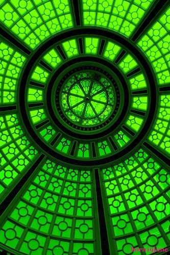 Circular Designs, Green Dome, زجاج ملون, Mean Green, Green Collection, Simple Green, World Of Color, Green Aesthetic, Color Of Life