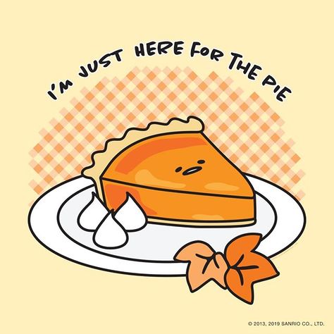 yum... pie 🥧#happythanksgiving” • Nov 28, 2019 at 4:00pm UT Sanrio Thanksgiving, Anime Thanksgiving, Thanksgiving Anime, Hello Kitty Thanksgiving, Kawaii Thanksgiving, Sanrio Autumn, Happy Thanksgiving Aesthetic, Hello Kitty Gudetama, Cute Gudetama