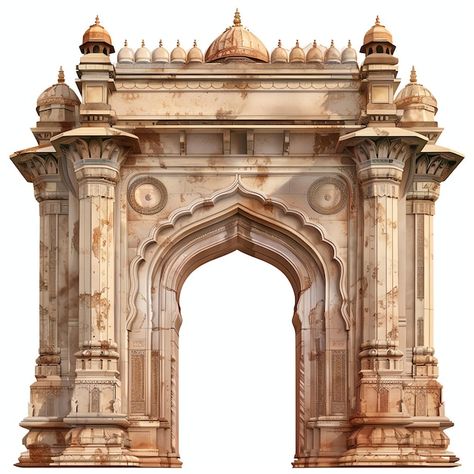 Indian Arch, Illustration Realistic, About India, Indian Illustration, Vector Background Pattern, Free Business Card Mockup, Business Card Maker, Flyer Maker, Poster Maker