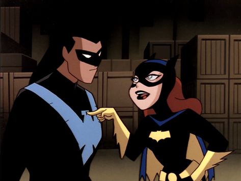 Nightwing and batgirl Nightwing And Batgirl, Batgirl Art, Cute Batman, Batgirl And Robin, James Gordon, Batman And Batgirl, Batgirl Costume, Gotham Girls, Barbara Gordon