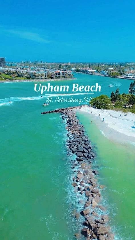 The only kind of Monday blues we want to see 💙 Upham Beach Park is a local favorite beach in St. Petersburg, Florida! ☀️🏝️ It is the closest public beach to Corey Avenue Shopping District, and one of the only stretches of beach that you will find on St. Pete Beach not located behind a hotel. There are 4 wooden walkways that will take you from the parking lot to the white sandy shores, and also features several volleyball courts that are open to the public every day of the week. Just north Manasota Key, Florida Vacation Spots, Florida Travel Guide, Shopping District, Wooden Walkways, Florida Room, Tampa Bay Area, Sandy Shores, St Pete Beach