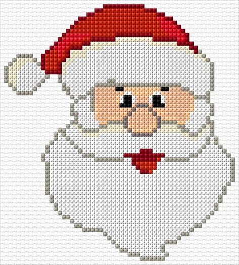 Santa|35|4499|x-stitch|10 Free Patterns Online Cross Stitch Santa Patterns, Santa Cross Stitch Patterns Free, Simple Christmas Cross Stitch Patterns, Cross Stitch Santa, Cross Stitch Calculator, Christmas Cross Stitch Patterns Free, Cross Stitch Christmas Cards, Santa Cross Stitch, Xmas Cross Stitch