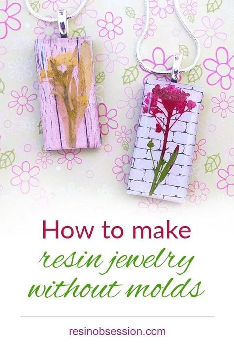 See how to make resin jewelry without using molds. Click pin to learn more. Make Resin Jewelry, How To Make Resin Jewelry, Resin Pendant Diy, Amazing Resin, How To Make Resin, Making Resin Jewellery, Resin Jewelry Diy, Jewelry Making Kits, Resin Supplies