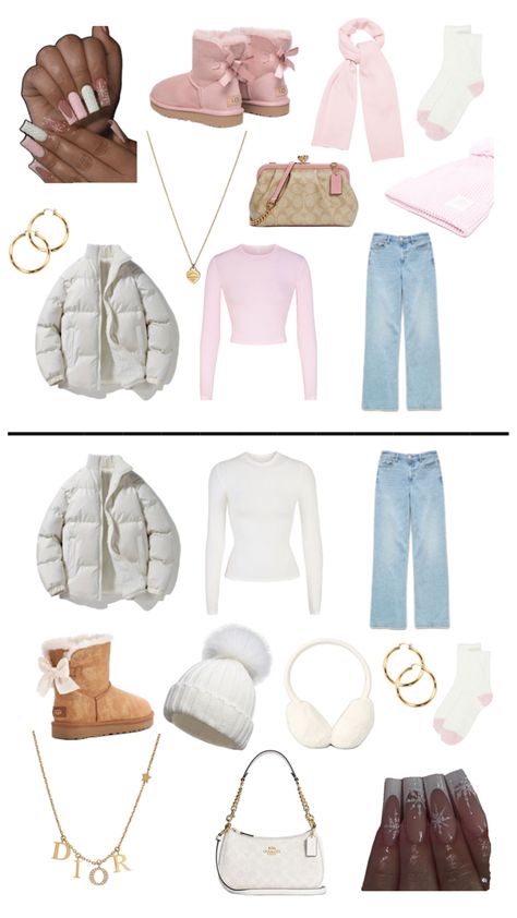 Pink white oufit clean girl uggs Pink Uggs Outfit, White Uggs, Girl Uggs, Pink Uggs, Uggs Outfit, Clean Girl, Pink Outfit, Pink White, Girl Outfits