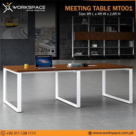 Meeting tables by workspace_official crafted from high quality materials, made of MS sand grain powder coated frame and laminated Alnoor Top. 📞 0311-128-1111 🌎 www.workspace.com.pk 📥 info@workspace.com.pk Office table | meeting table | office desk | office furniture | executive table | table design | table for sale | furniture on sale | furniture for sale #workspaceofficefurniture #workspacepakistan #officetable #meetingtable #meetingtables #furniture #officetable #officetables Meeting Table Office, Executive Table, Office Tables, Office Table Design, Chairs Office, Furniture Office, Meeting Table, Ms Office, Office Workspace