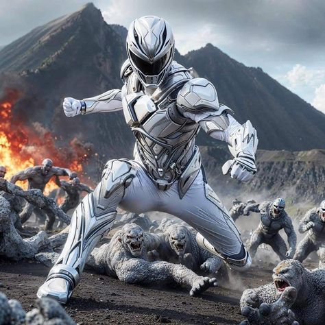 Power Rangers Zords, Ranger Armor, White Ranger, Alternate Realities, Saban's Power Rangers, Power Rangers Movie, Power Rangers Fan Art, Power Rangers Samurai, Power Rangers Art