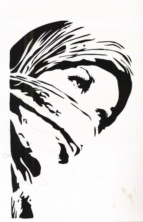 Girl Eyes Drawing, Stencil Graffiti, Frida Art, Realistic Pencil Drawings, Arte Punk, Banksy Art, Hijab Girl, Desenho Tattoo, Stencil Art