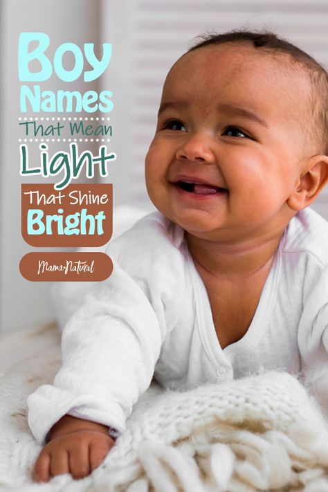 Boy names that mean light have inner brightness you can't help but love. Come explore our list of light, bright picks and find a new favorite. https://www.mamanatural.com/baby-names/boys/lists/boy-names-that-mean-light/ Boy Names Meaning Light, Mixed Baby Boy Names, Hebrew Boy Names And Meanings, Names Meaning Light, Names That Mean Light, Indian Boy Names, Mixed Baby Names, Names That Mean Sun, Name Of Baby Boy