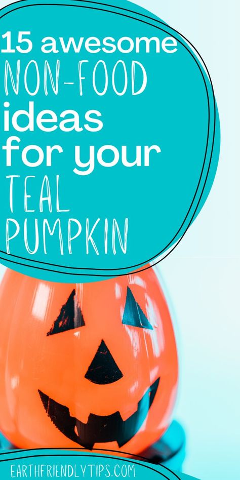 Teal Pumpkin Trunk Or Treat Ideas, Teal Pumpkin Project Ideas, Teal Pumpkin Ideas, Teal Halloween, Allergy Friendly Halloween, Teal Pumpkin Project, Pumpkin Treats, Food Halloween, Teal Pumpkin