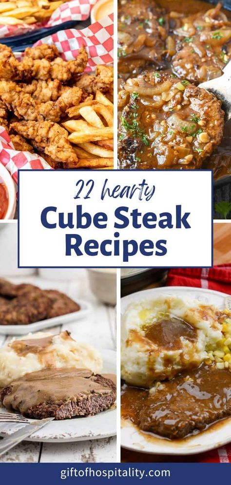 Recipes Using Cube Steak Meat, Beef Stroganoff Cubed Steak, Cube Steak Crock Pot Recipes Healthy, Best Cube Steak Recipe Crock Pot, What Can You Make With Cube Steak, Cube Steak And Onions, Dinner Ideas With Cubed Steak, Cubed Steaks In Oven, Smoked Cube Steak