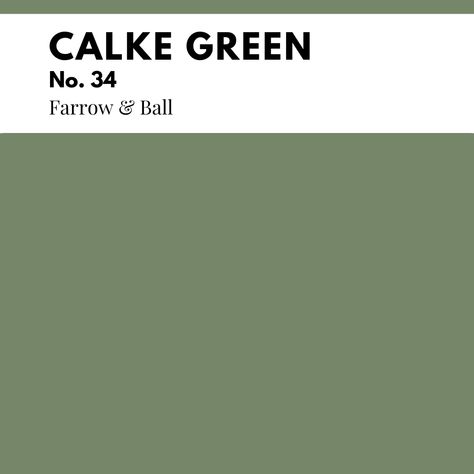 Farrow and Ball Calke Green Farrow And Ball Cake Green, Chappell Green Farrow And Ball, Card Room Green Farrow And Ball, Farrow And Ball Paint Colors, Green Farrow And Ball, Farrow And Ball Hallway, Calke Green, Farrow And Ball Bedroom, Farrow And Ball Living Room