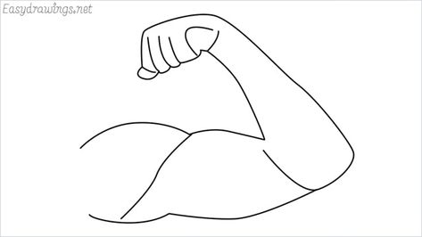 How to draw arms step by step - Easydrawings.net Drawing Multiple Arms, How To Draw Arms Step By Step, How To Draw Four Arms, How To Draw Strong Arms, How To Draw Bent Arms, Arm Flexing, Arm Sketch, How To Draw Arms, Draw Arms