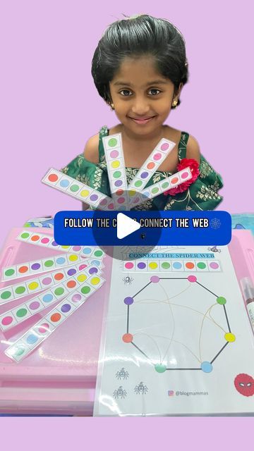 KANMANI | Mompreneur |Blogger |Kids Worksheets | Activity kits 🌈 on Instagram: "Follow the colour code & Connect the spider web🕷🕸 #activity270 montessori_by_kanmani   What u get : 👇🏻 🕸A laminated reusable worksheet  🕸10 Colour code cards  🕸A marker   This Coding activity helps in 👇🏻 🕷Improving problem solving skills  🕷Enhances Focus & concentration 🕷Better Mathematical skills  🕷Logical reasoning   💬💬DM to order yours   Check out my story highlights “ Activity kits 🛍” for more such Early Education Activity Kits & those r perfect for ur homeschooling process 🙌🏻❤️  Like , Save & Follow @blogmammas for more such interesting activities 😍  #mammasblogbykanmani #homeschooling #codingforkids #kidsactivitiesblog #coding #codingisfun #montessoriathome #smallbiz #education #toddle Cognitive Flexibility Activities, Concentration Activities For Kids, Logical Thinking Activities For Kids, Coding Activity For Kids, Coding For Kids Worksheets, Coding Activities For Kids, Early Education Activities, Critical Thinking Activities For Kids Logic Puzzles, Reasoning Activities