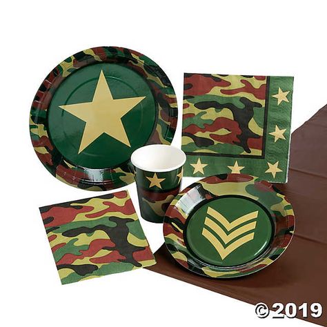 Military Themed Party, Army Themed Birthday, Guy Birthday, Camo Birthday Party, Camouflage Party, Army Birthday, Camo Party, Camo Birthday, Military Party