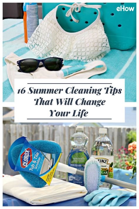 Since warmer weather practically sends bugs, mold and mildew a VIP invitation to invade, summer is a prime season to deep clean your home–both indoors and out. We've culled some of our best, all-natural summer cleaning tips that will simplify the process and act as good reminders for sprucing up stuff you might not have thought of! Good Reminders, Vip Invitation, Life Tricks, Summer Cleaning, Clean Bathtub, Cleaning Tricks, Cleaning Ideas, Home Organization Hacks, Pinterest Blog