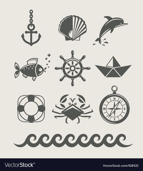 Marine Symbol, Marine Images, Nautical Signs, Business Icons Vector, Halloween Silhouettes, Simple Icon, Icon Set Vector, Free Vector Images, Stock Photography