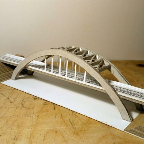 Bridge Model Architecture, Recycled Crafts Kids Projects, Paper Bridge, Hot Wheels Storage, House Plans South Africa, Bridge Model, Architecture Design Process, Paper Architecture, Bridge Construction