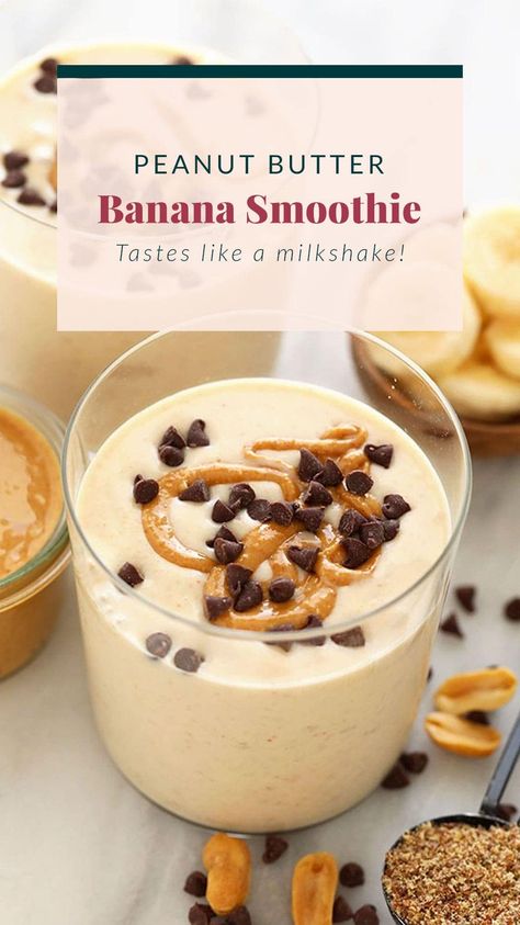 Peanut butter and banana is a fan favorite when it comes to flavor combos. That's why this peanut butter banana smoothie is a show-stopping smoothie recipe you need to make! Peanutbutter Smoothie Recipes, Yummy Breakfast Smoothies, Flavor Combos, Fit Foodie Finds, Peanut Butter And Banana, Peanut Butter Banana Smoothie, Dinner Snacks, Banana Smoothie Recipe, Peanut Butter Smoothie