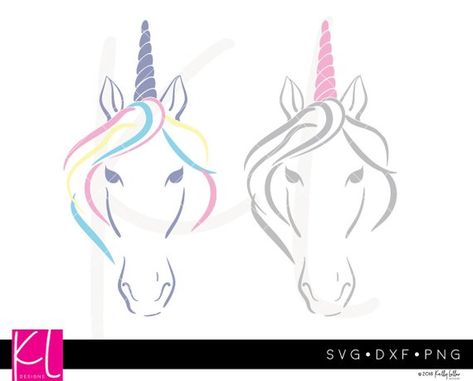 Unicorns And Mermaids, Unicorn Head, Unicorn Svg, Unicorn Face, Unicorn Hair, Unicorn Horn, Small Projects, Unicorn Design, Unicorn Birthday Parties