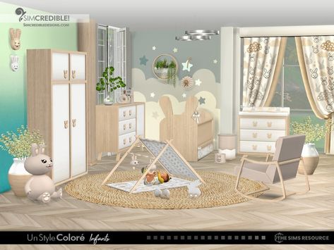 Sims 4 Cc Babyroom, Sims 4 Infants Room, Sims 4 Infant Room, Sims 4 Baby Room, Sims Nursery, Sims 4 Nursery Cc, Sims4 Furniture, Infant Cc, Setup Pc