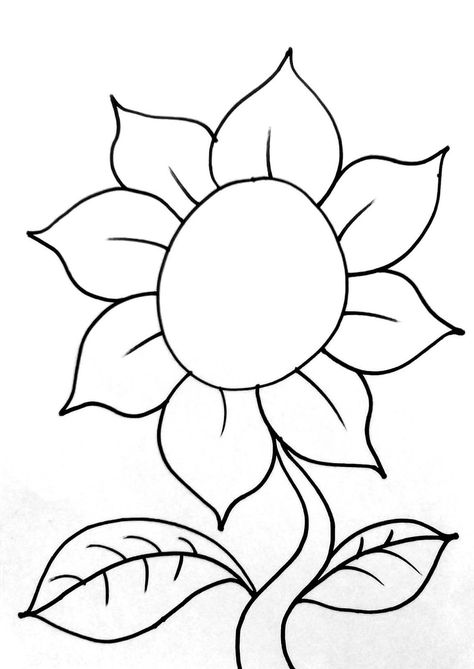 Kumpulan gambar tentang Gambar Bunga Matahari Tanpa Warna, klik untuk melihat koleksi gambar lain di KibrisPDR Sunflower Coloring Pages, Flower Crafts Kids, Flower Templates Printable, Printable Flower Coloring Pages, Flower Pattern Drawing, Sunflower Drawing, Fruit Coloring Pages, Spring Coloring Pages, Flower Printable