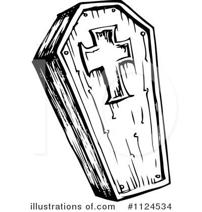 Royalty Free  Rf  Coffin Clipart Illustration By Visekart   Stock Vampire Casket, Halloween Headstone, Old Hag, Clip Art Pictures, Royalty Free Clipart, Free Vector Illustration, Free Cartoons, Halloween Cartoons, Free Clipart